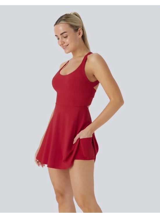 HALARA Dresses & Skirts - Backless Criss-Cross Active Dress